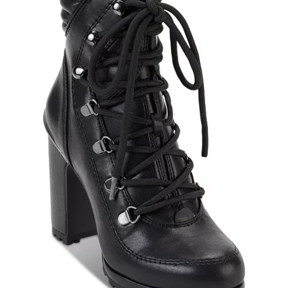 DKNY LENNI LACE UP BOOTS